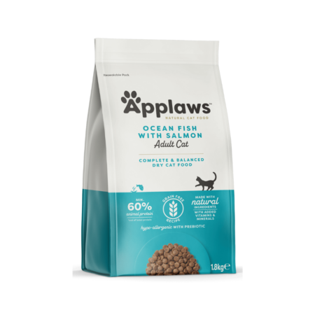 أبلاوز طعام جاف للقطط المعقمة - سمك مع سالمون 1.8كغ