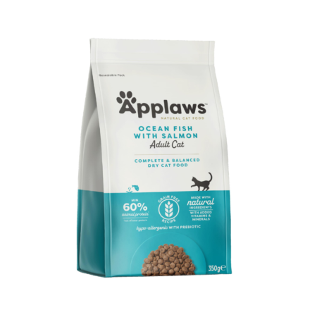 أبلاوز طعام جاف للقطط المعقمة - سمك مع سالمون 350غ