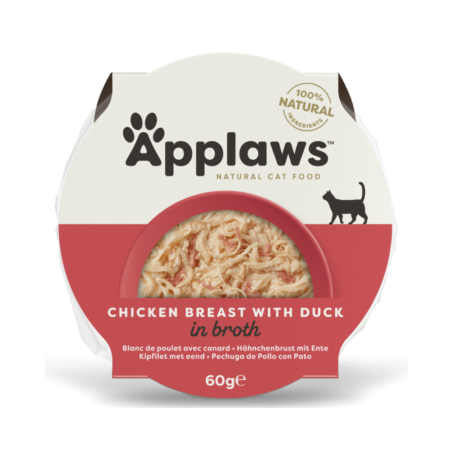 ابلاوز صحن طعام رطب للقطط دجاج مع البط 60غ