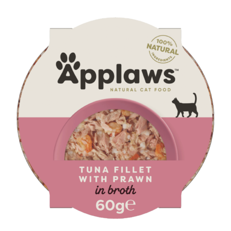 ابلاوز صحن طعام رطب للقطط تونا مع الجمبري 60غ